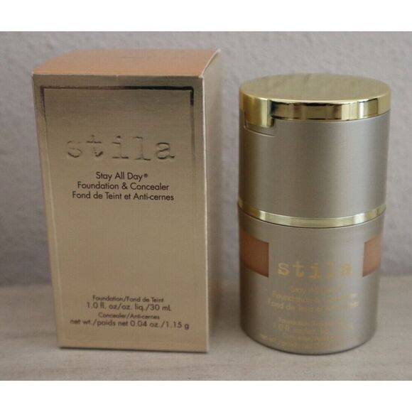 Stila Brown Sugar Plumping Lip Glaze & Medium 9 Foundation & Concealer - Picture 7 of 12
